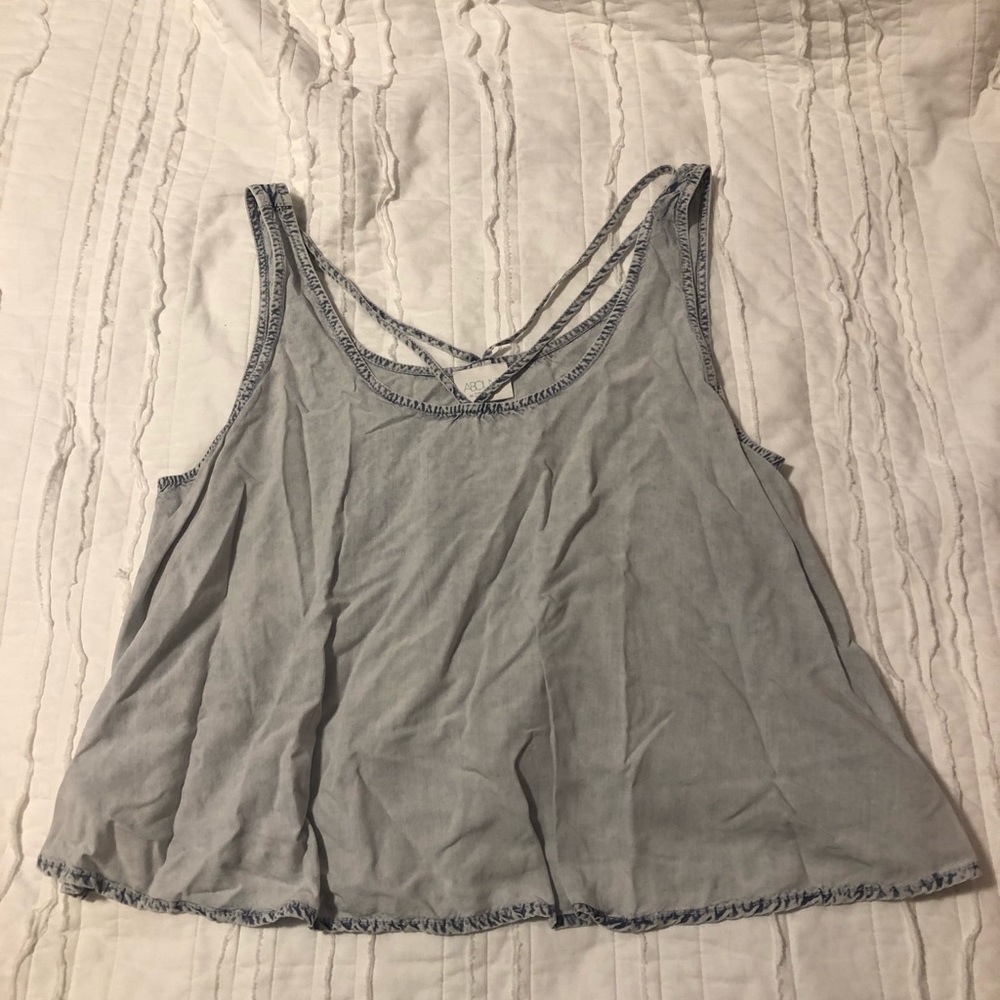 Denim style tank top